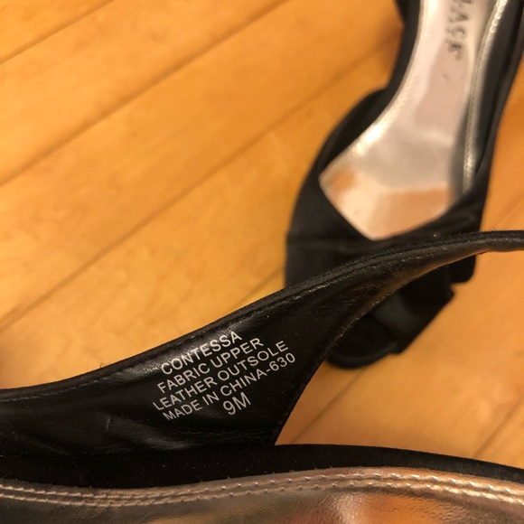 Ruffled bow slingback heels - Picture 2 of 3